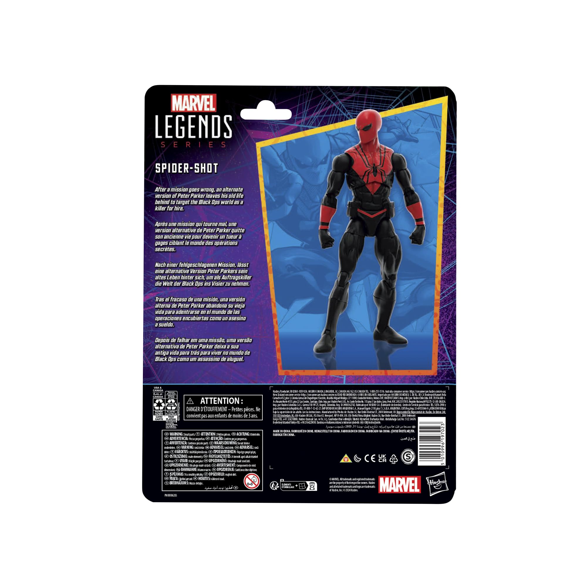 Marvel MARVEL Legends Series Spider-Shot 6 Inch Action Figure Spider-Man Comics Collectible Toy for Fans and Collectors - View 8 of 8