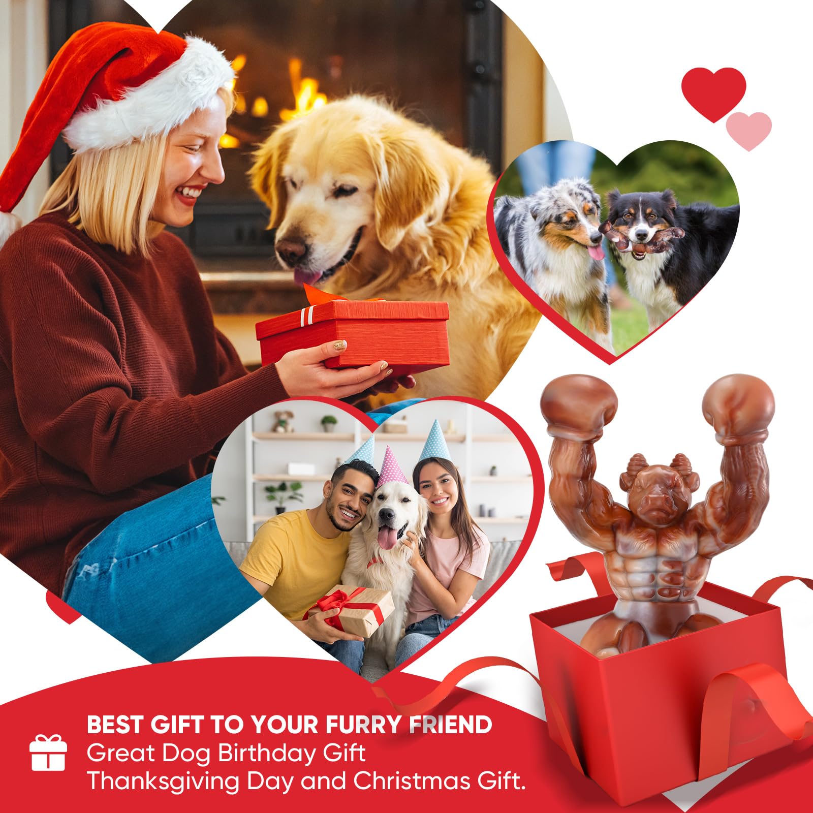 Zinbo Zinbo Indestructible Dog Toys for Aggressive Chewers Tough Chew Toys for Small Medium Large Dogs Keep Them Busy - View 7 of 7