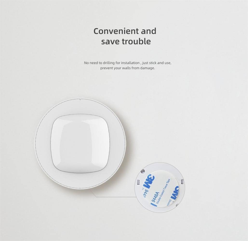 HEIMAN HEIMAN WiFi Smart Motion Sensor Wireless Home Security PIR Detector with Real-Time App Notifications for Smart Home Automation - View 7 of 8