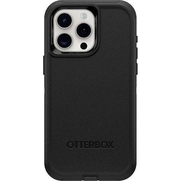 OtterBox OtterBox Defender Series Case for iPhone 15 Pro MAX - Rugged, Durable, Screenless, Black with Holster Clip & Port Protection