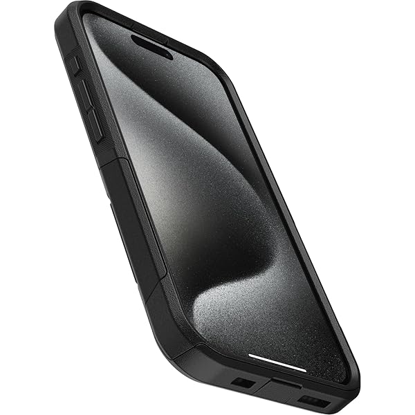 OtterBox OtterBox iPhone 15 Pro Commuter Series Case Black Slim Tough Pocket Friendly with Port Protection - View 5 of 7