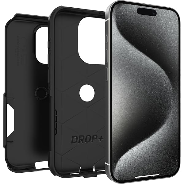 OtterBox OtterBox iPhone 15 Pro Commuter Series Case Black Slim Tough Pocket Friendly with Port Protection - View 6 of 7