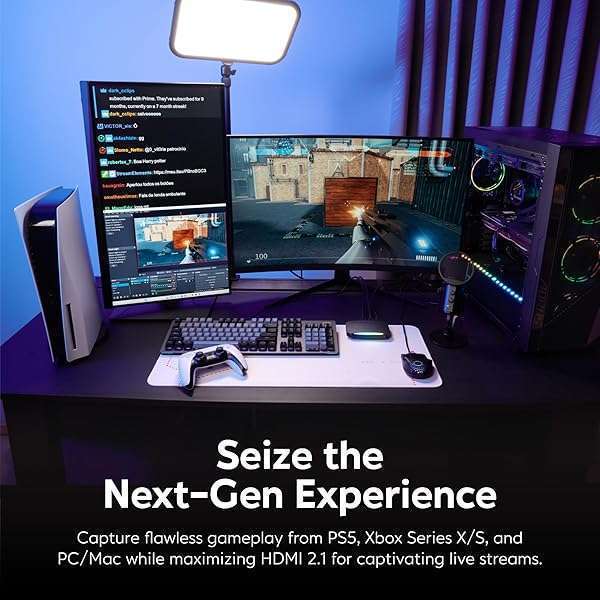 AVerMedia AVerMedia HDMI 2.1 Capture Card GC553G2: 4K Streaming for PS5, Xbox Series X/S, Switch - VRR & HDR Support - View 10 of 11