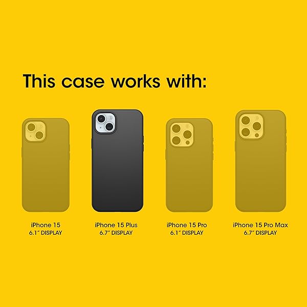 OtterBox OtterBox Commuter Series Case for iPhone 15 Plus and 14 Plus BLACK Slim Tough Pocket Friendly with Port Protection - View 4 of 7