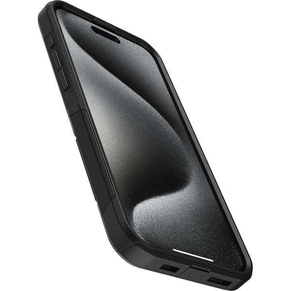 OtterBox OtterBox iPhone 15 Pro MAX Commuter Case - Slim, Tough, Pocket-Friendly, Black with Port Protection - View 3 of 4