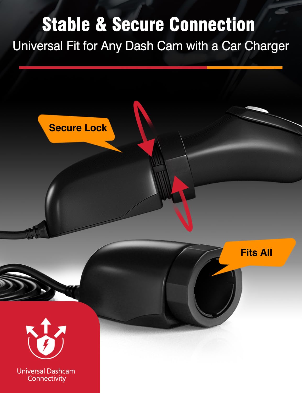 MASIGO MASIGO Dash Cam Hardwire Kit USB-C Compatible with Low Voltage Protection and Timer Settings for Continuous Power in Parking Mode - View 3 of 5