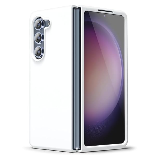 oakxco Oakxco Samsung Galaxy Z Fold 5 Case Liquid Silicone Grip Cute Slim Soft Rubber TPU Matte Solid Protective Shockproof Cover for Women - View 3 of 9