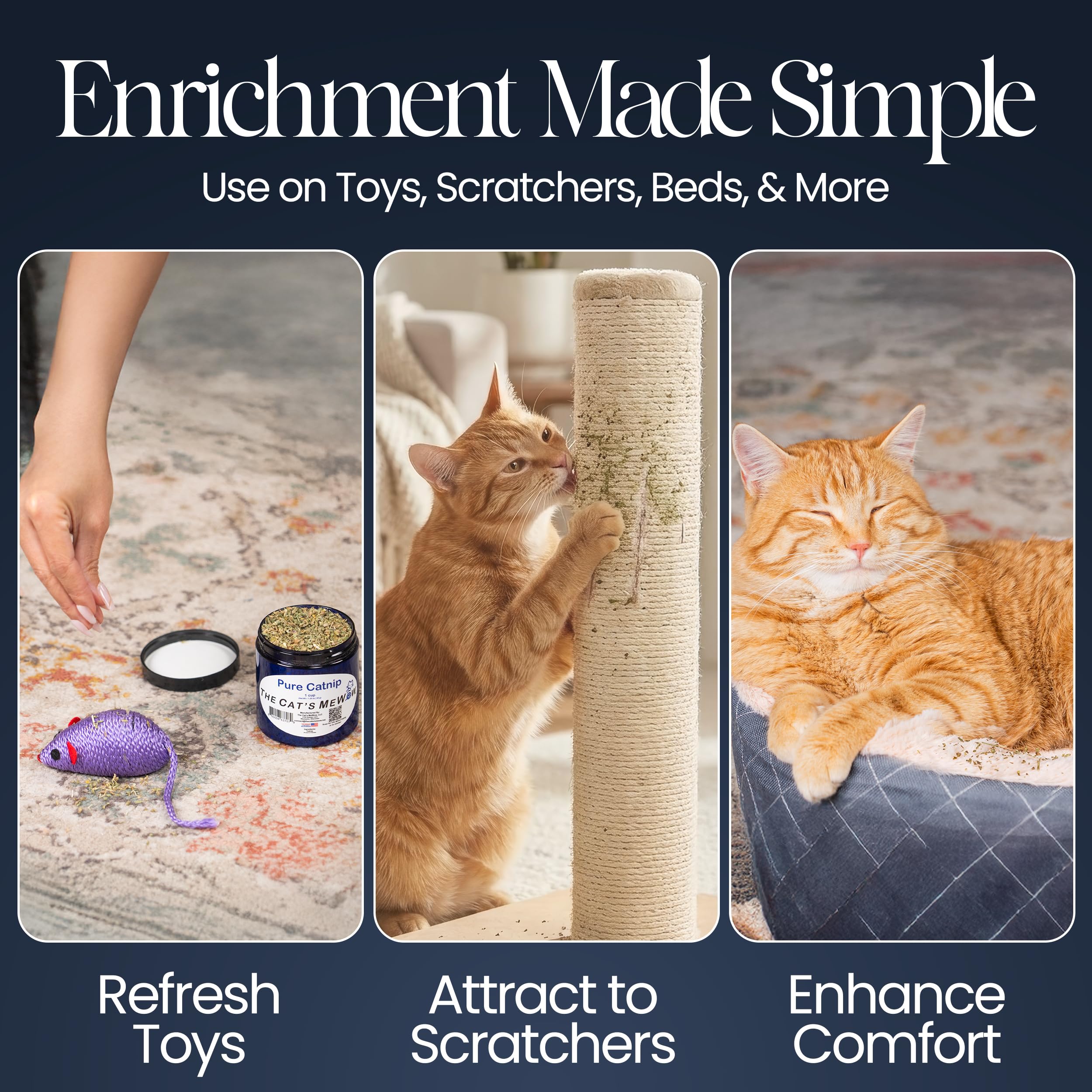 The Cat's MeWow The Cats MeWow 100 Percent Pure Catnip All Natural Non Addictive Treat for Cats and Kittens - View 5 of 6