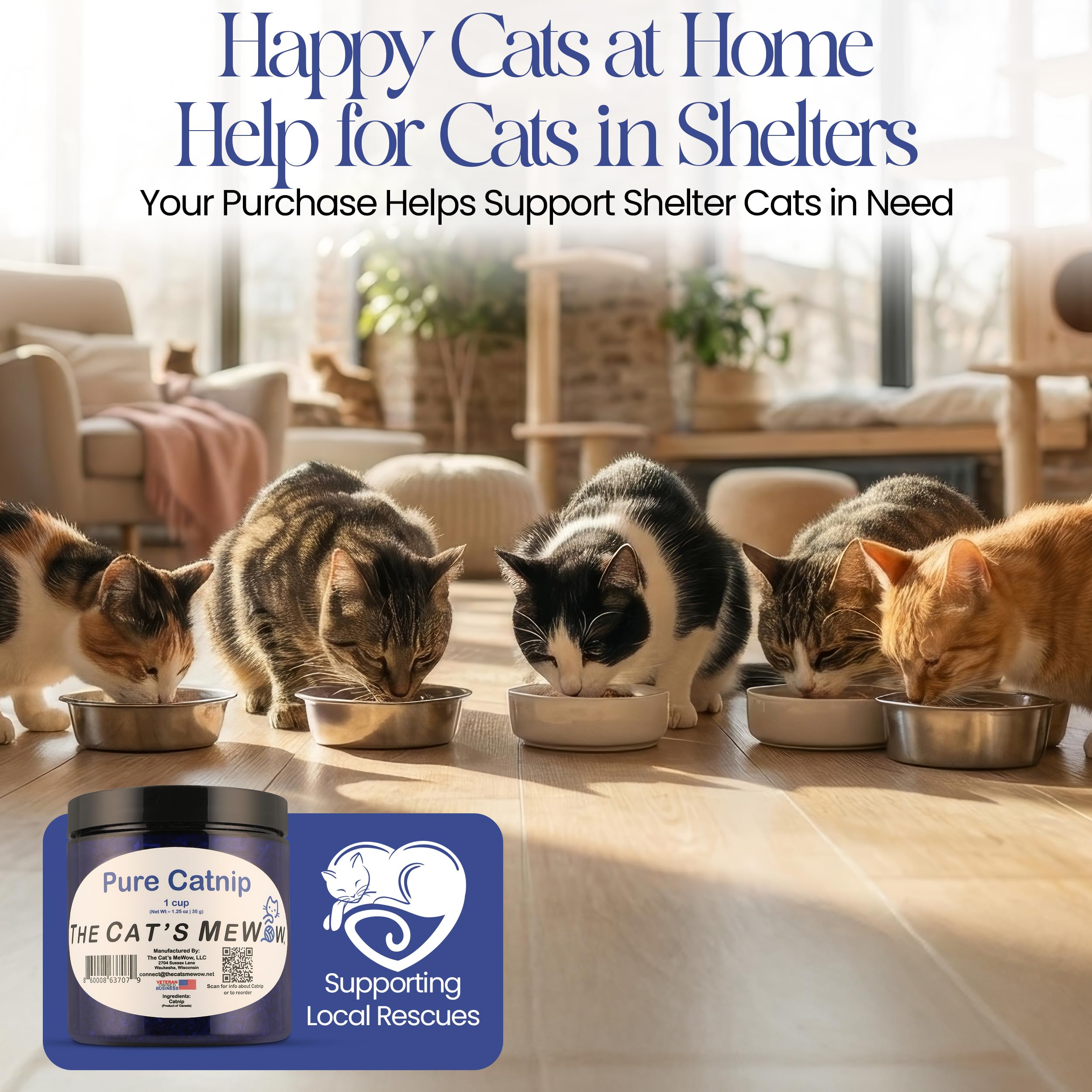 The Cat's MeWow The Cats MeWow 100 Percent Pure Catnip All Natural Non Addictive Treat for Cats and Kittens - View 6 of 6