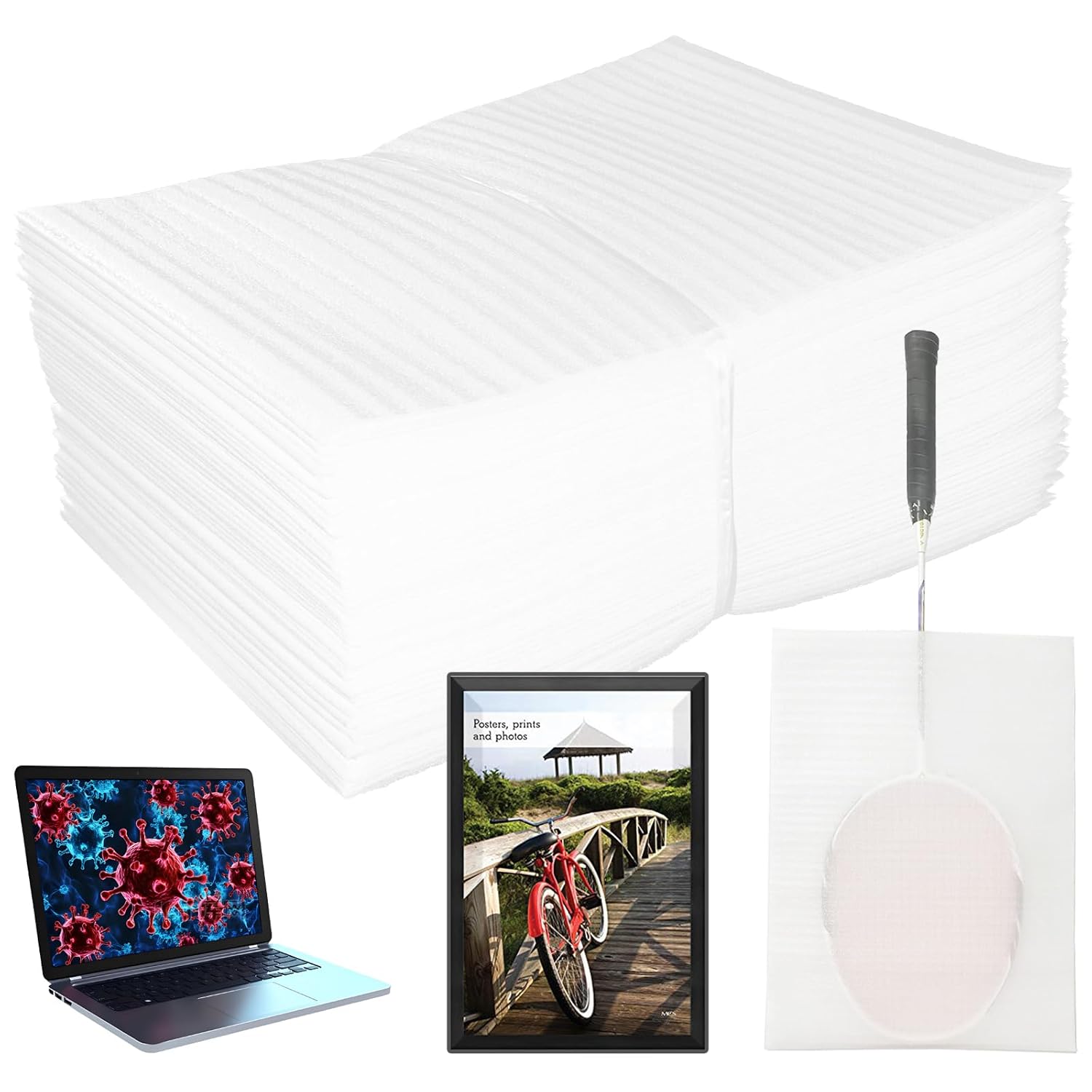 High-PQ Large Cushion Foam Pouches 16 x 20 Inch 25Pcs for Shipping Moving Storage Extra Protection for Fragile Items