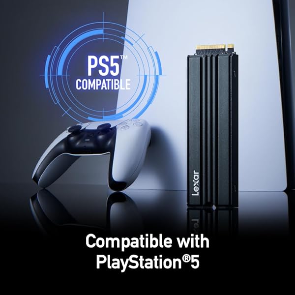 Lexar Lexar 4TB NM790 SSD with Heatsink - Fast PCIe Gen4 NVMe M.2 for PS5 & Creators | 7400 MB/s Read/Write Speed - View 7 of 11