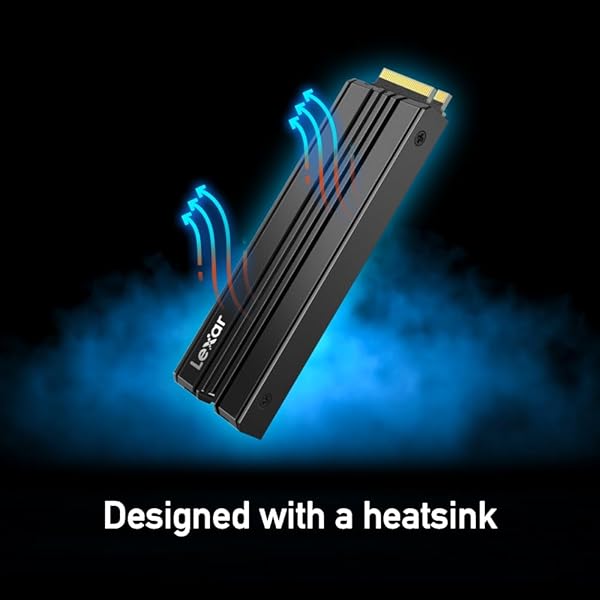 Lexar Lexar 4TB NM790 SSD with Heatsink - Fast PCIe Gen4 NVMe M.2 for PS5 & Creators | 7400 MB/s Read/Write Speed - View 9 of 11