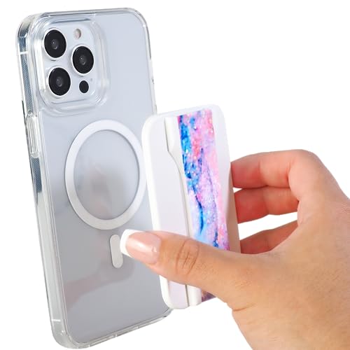 LOVEHANDLE LoveHandle PRO MagSafe Phone Grip: Magnetic Mount & Kickstand for All MagSafe Devices - Magic Marble Design - View 4 of 11