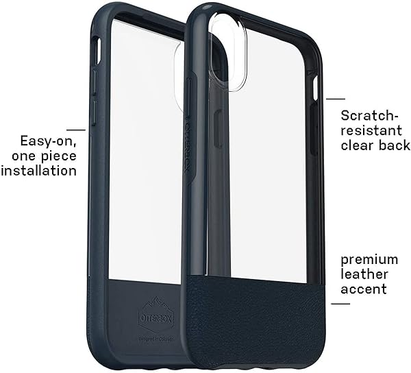 OtterBox OtterBox Statement Series Case for iPhone XR with Pop Grip Lucent Storm Clear Castlerock Pewter Lucent Jade - View 6 of 7