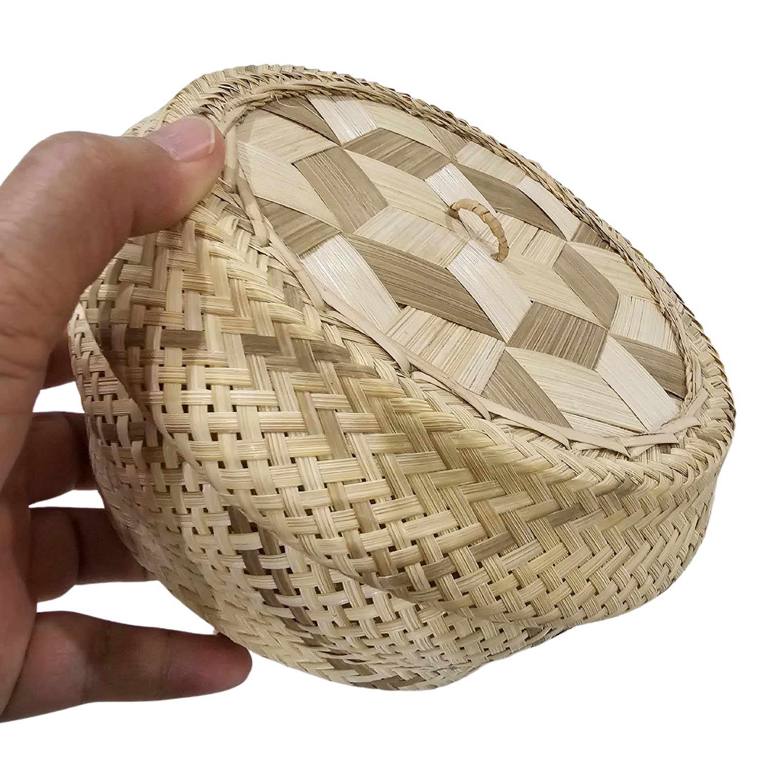 Heavens Tvcz Heavens Tvcz Eco-Friendly Bamboo Wickerwork Sticky Rice Steamer with Lid Professional Thai Traditional Cooker for Home Use - View 5 of 9