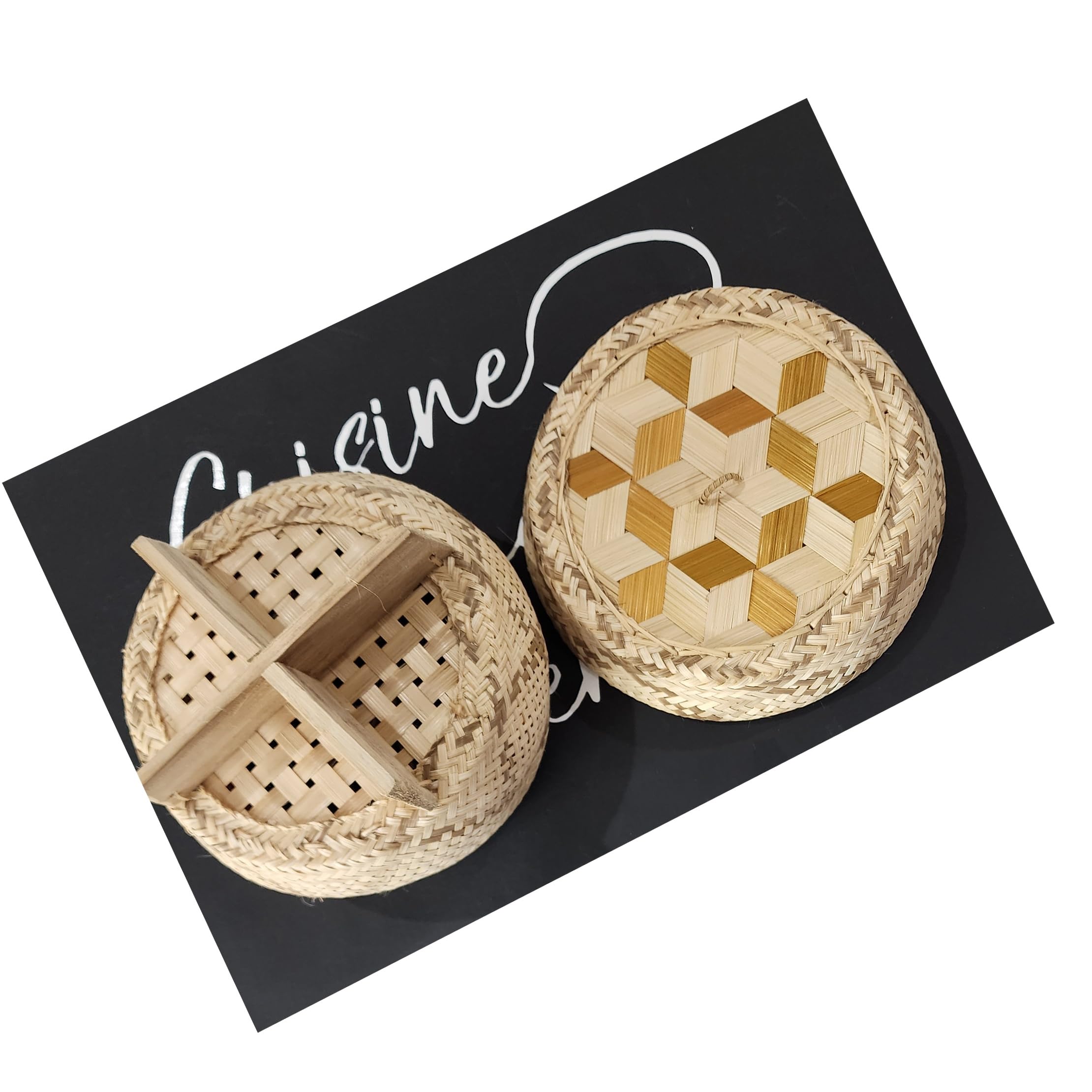 Heavens Tvcz Heavens Tvcz Eco-Friendly Bamboo Wickerwork Sticky Rice Steamer with Lid Professional Thai Traditional Cooker for Home Use - View 7 of 9