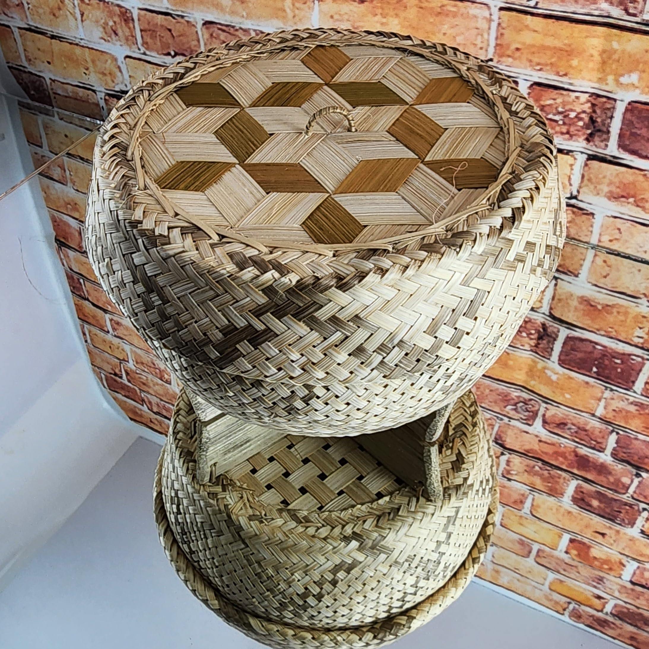 Heavens Tvcz Heavens Tvcz Eco-Friendly Bamboo Wickerwork Sticky Rice Steamer with Lid Professional Thai Traditional Cooker for Home Use - View 8 of 9