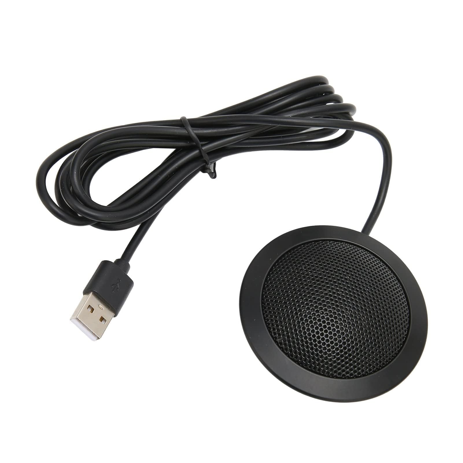 Conference Speakerphone 360 Degrees Omnidirectional Pickup Microphone Plug and Play Noise Reduction for Laptop Meetings