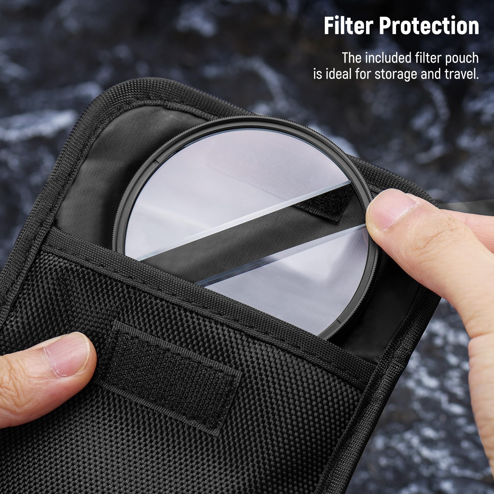 NEEWER NEEWER 67mm Center Field Split Diopter Filter for Camera with K9 Optical Glass and Aluminium Frame for Blurred Refraction Effects - View 7 of 8