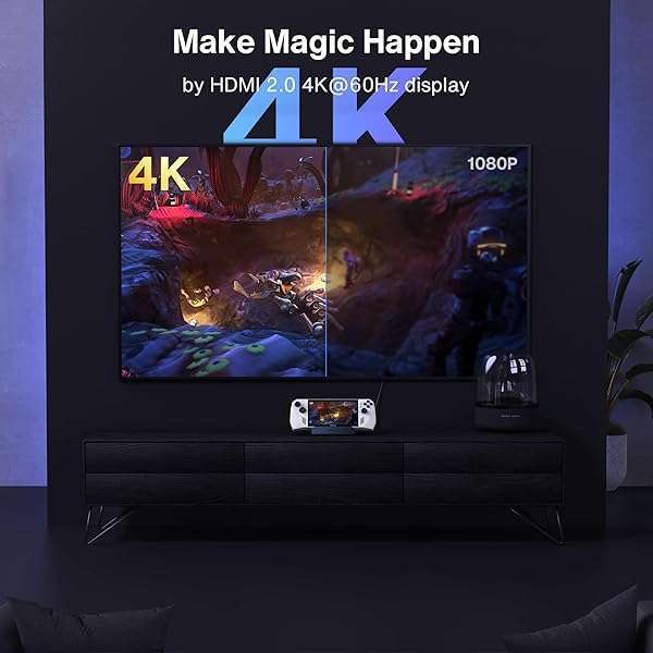 IVANKY iVANKY 8-in-1 Docking Station for ASUS ROG Ally X/Valve Steam Deck OLED/Lenovo Legion Go/MSI Claw, ROG Alloy/Stream Deck Dock Hub with HDMI 4K@60Hz, 1Gbps Ethernet, 3*USB-A 3.0, 100W USB-C Charge - View 5 of 10