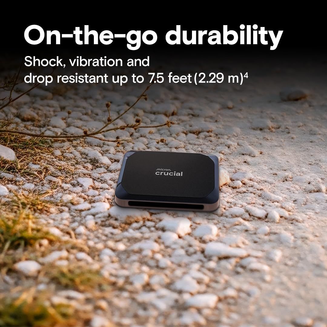 Crucial Crucial X9 2TB Portable SSD Fast Read Speed Lightweight USB 3.2 External Solid State Drive for PC and Mac - View 3 of 6