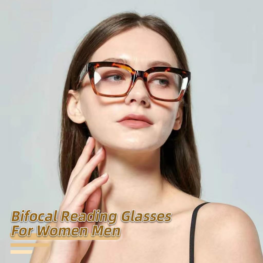 HIYANJN HIYANJN Bifocal Reading Glasses for Men and Women with Blue Light Protection and Clear Top Transition Eyewear - View 2 of 7