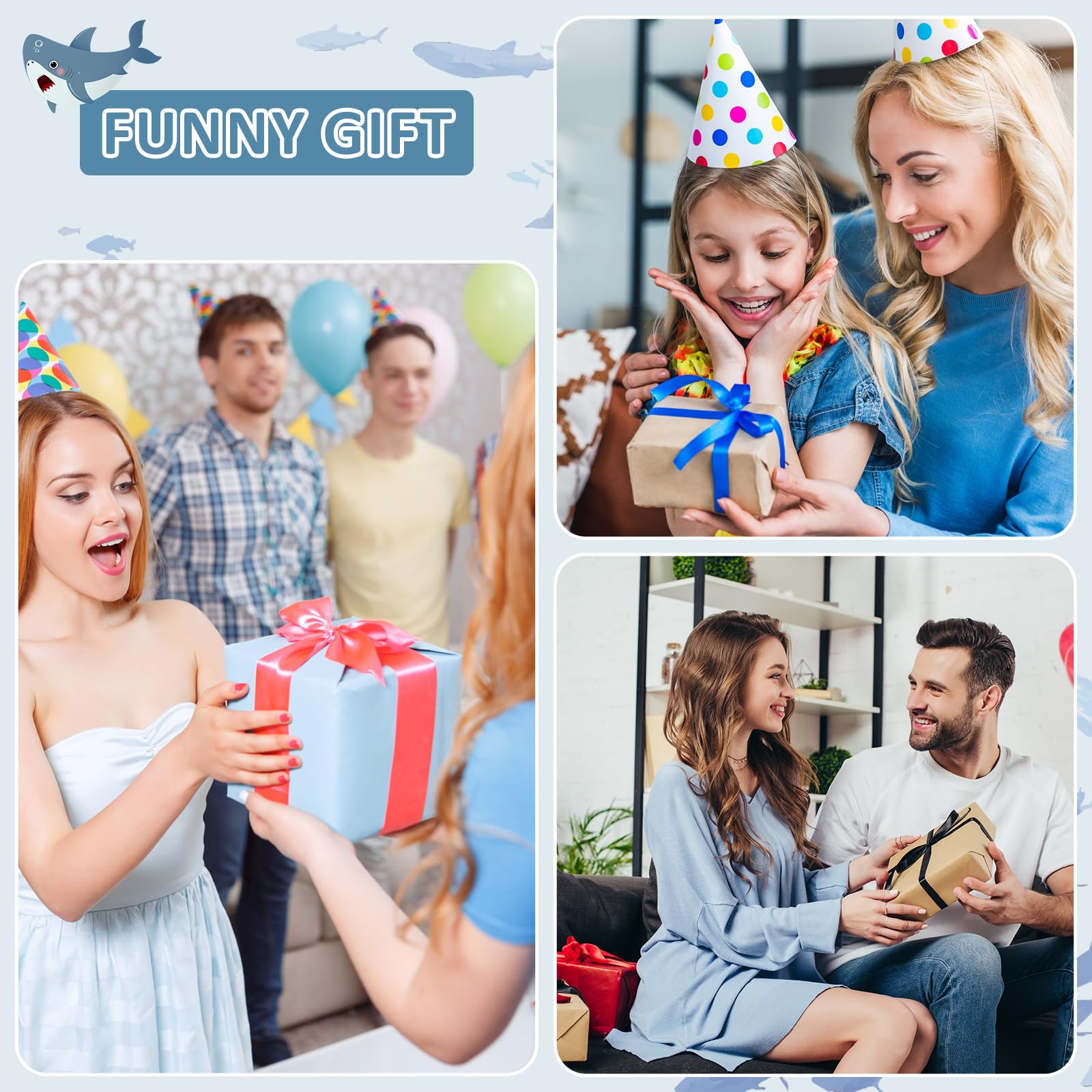 Ambitelligence Ambitelligence Shark Blanket Hoodie Onesie Cozy Flannel Costume for Adults and Kids Perfect for Sleepovers and Lounging - View 7 of 9