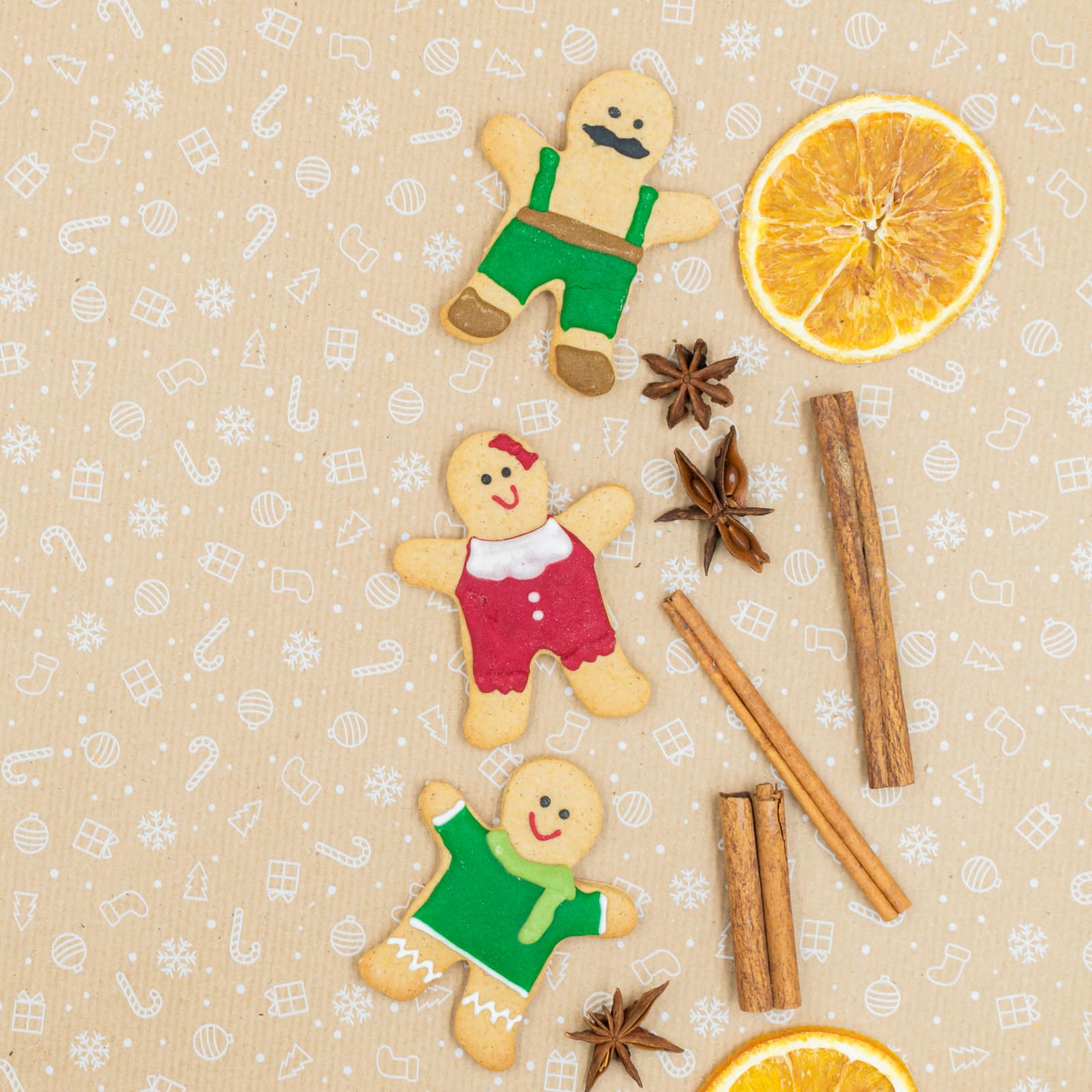 JOB JOL JOB JOL Gingerbread Man Cookie Cutters Set of 3 in 3 4 and 5 Inches Perfect for Holiday Baking - View 3 of 7