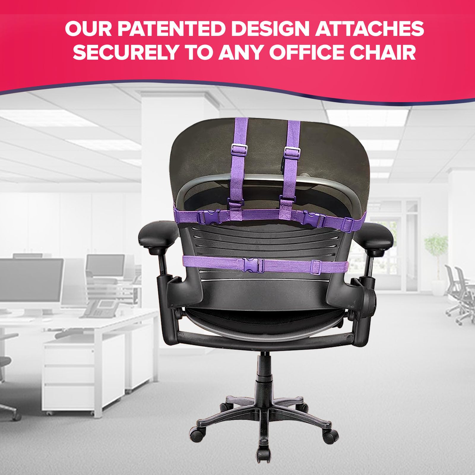 M PAIN MANAGEMENT TECHNOLOGIES The Original Office Chair Blanket by SnuggleBack Cozy Comfy Wrap for Convenient Heat Stay Warm in Winter or Summer Sherpa Fur Lining - View 8 of 8