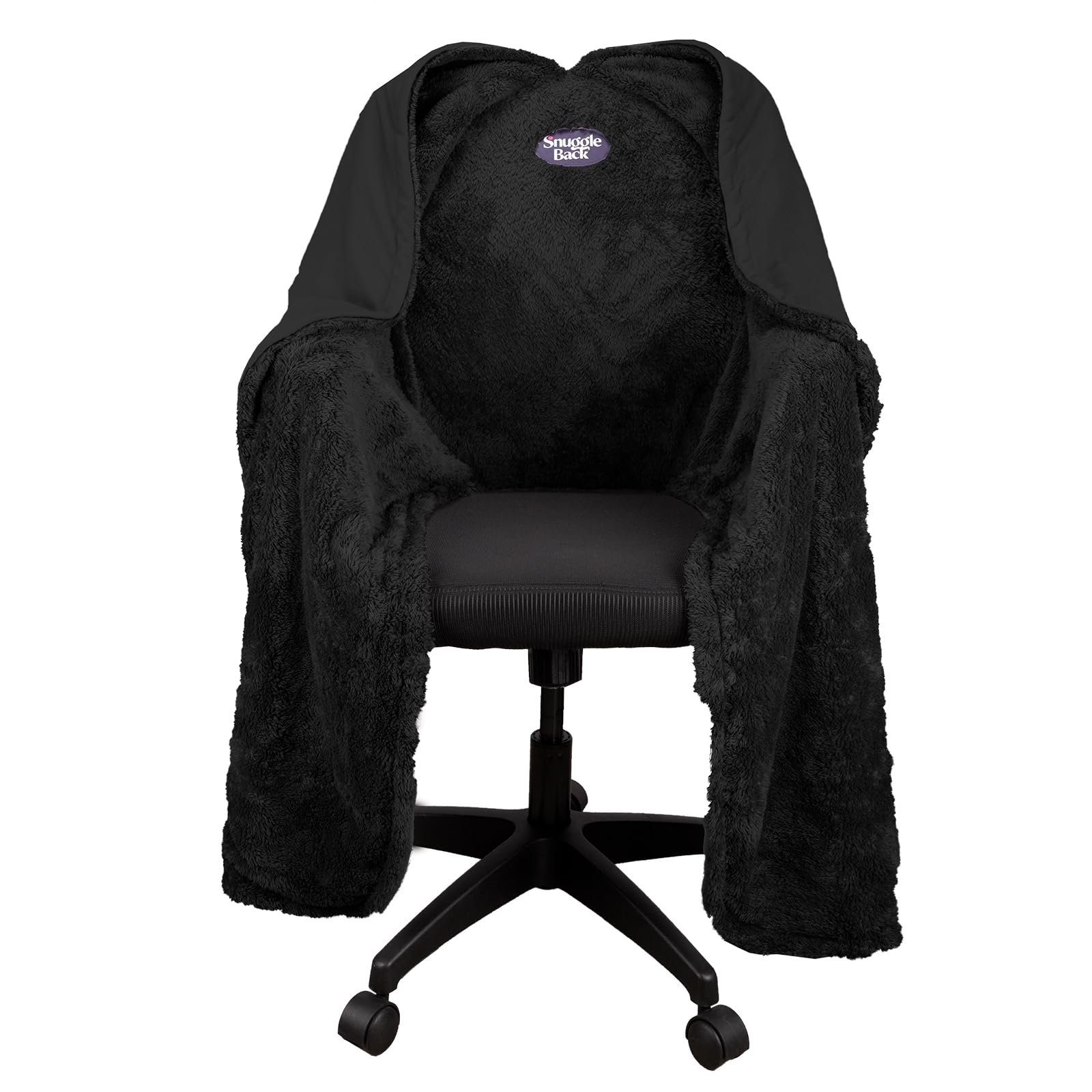 M PAIN MANAGEMENT TECHNOLOGIES The Original Office Chair Blanket by SnuggleBack Cozy Comfy Wrap for Convenient Heat Stay Warm in Winter or Summer Sherpa Fur Lining