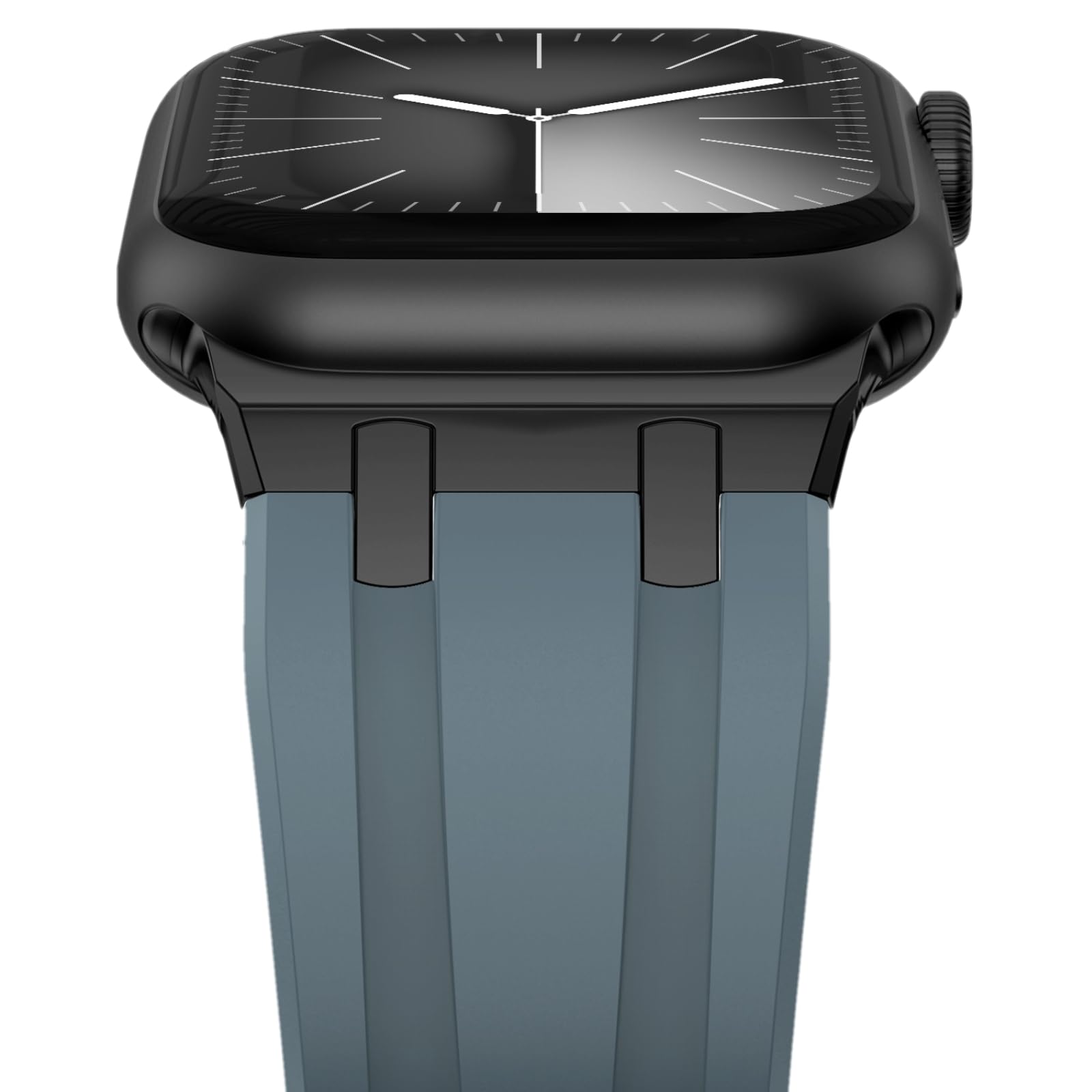 NewWays NewWays AP Luxury Silicone Rubber Band for Apple Watch Series 10 9 8 7 6 5 4 3 2 1 SE 42mm 41mm 40mm 38mm for Men - View 2 of 7