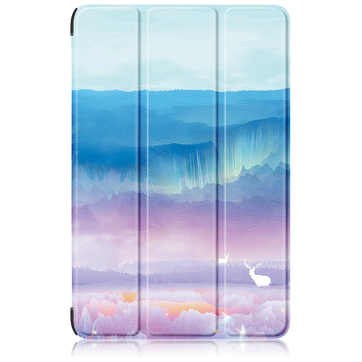 UUcovers Samsung Galaxy Tab S9 Case 11 inch 2023 Lightweight Tri-Fold Folio Stand PU Leather Shockproof Auto Wake Sleep Beach Ocean Blue - View 3 of 9