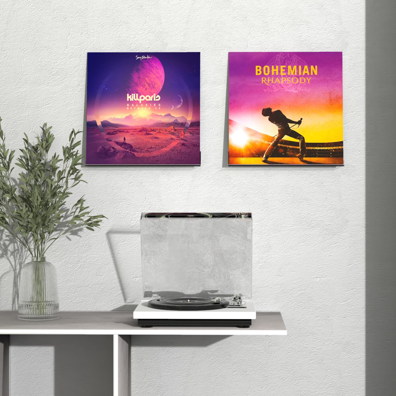 Adeptus Mechanicus Adeptus Mechanicus 8 Pack Vinyl Record Wall Mount Clear Acrylic Album Holder Display Collector Item - View 5 of 6