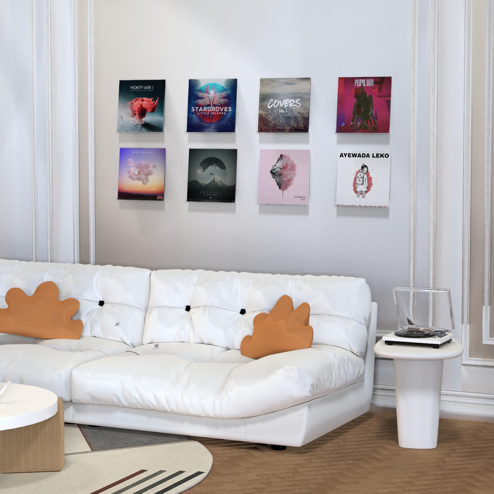 Adeptus Mechanicus Adeptus Mechanicus 8 Pack Vinyl Record Wall Mount Clear Acrylic Album Holder Display Collector Item - View 6 of 6