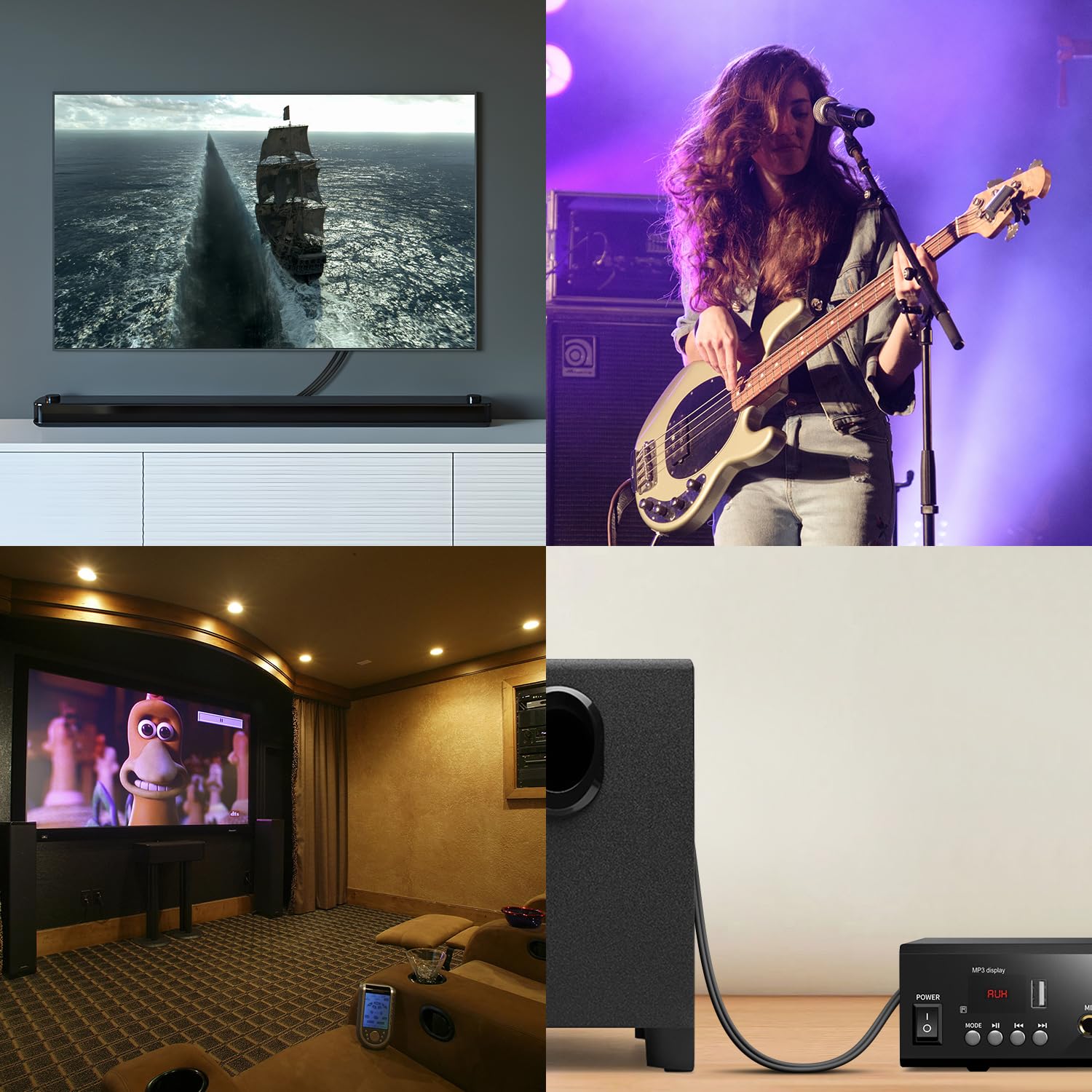 J&D J&D 30 FT RCA Male to Male Stereo Audio Cable Gold-Plated for Home Theater HDTV Amplifiers Hi-Fi Systems Speakers - View 6 of 7