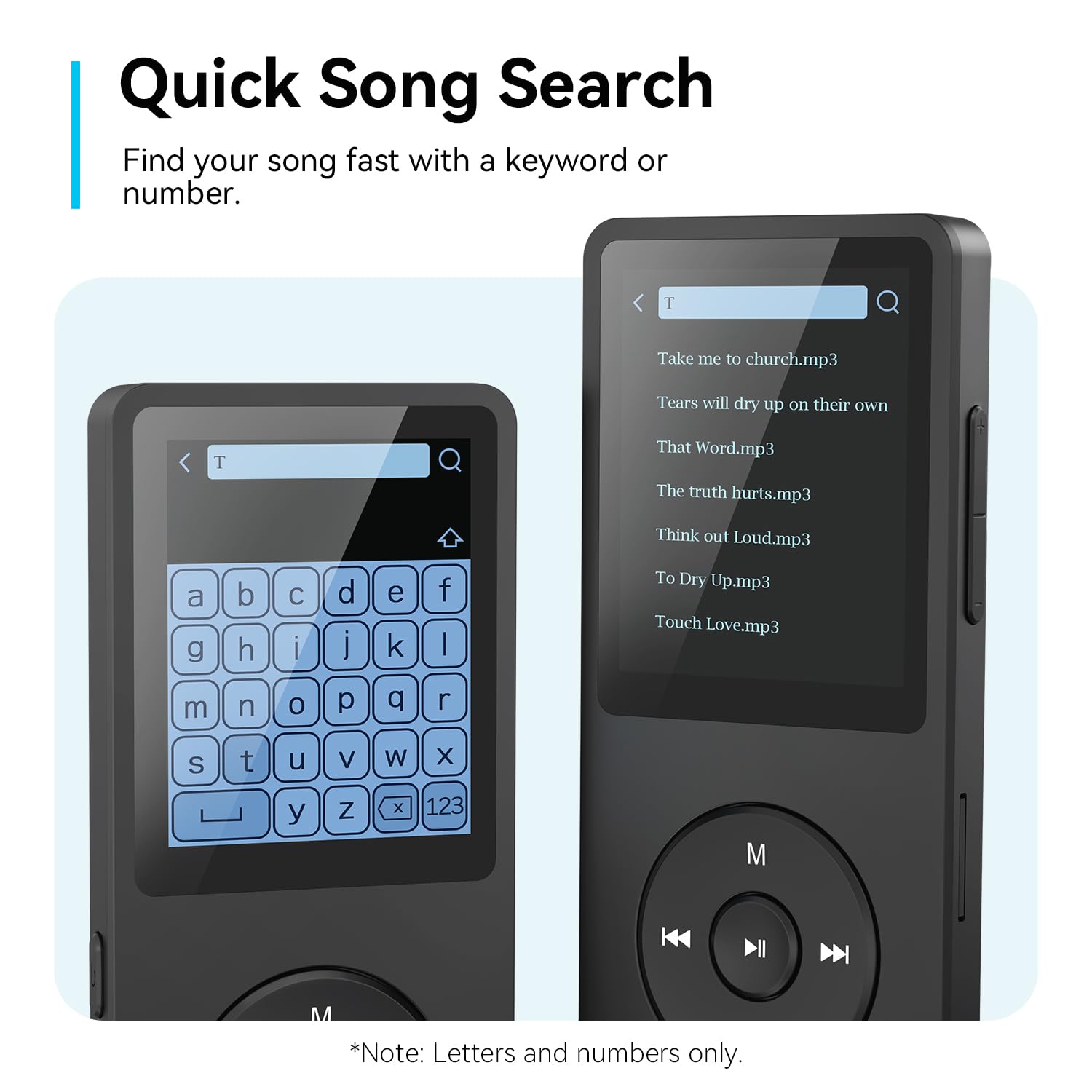 AGPTEK AGPTEK A02 Bluetooth MP3 Player 1.8 inch Screen Portable Music Player with Speaker FM Radio Voice Recorder 32GB Expandable to 128GB Black - View 7 of 9