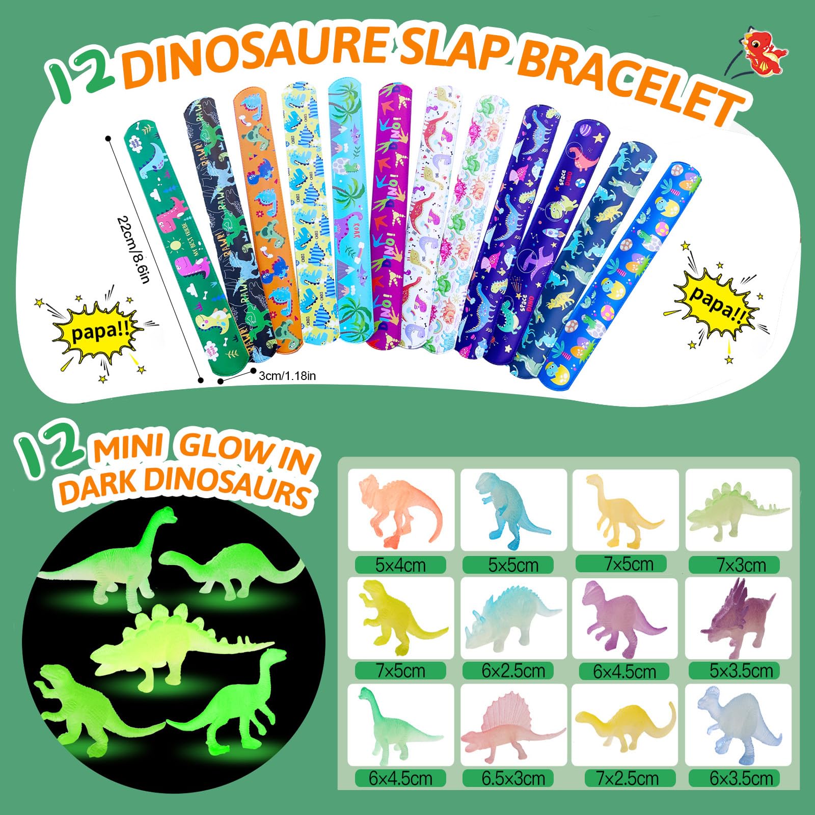 CIRDOTSH CIRDOTSH Dinosaur Party Favors for Kids Birthday Supplies Goodie Bags Toys Gifts Fillers for Boys and Girls Dinosaur Themed Celebration - View 4 of 7