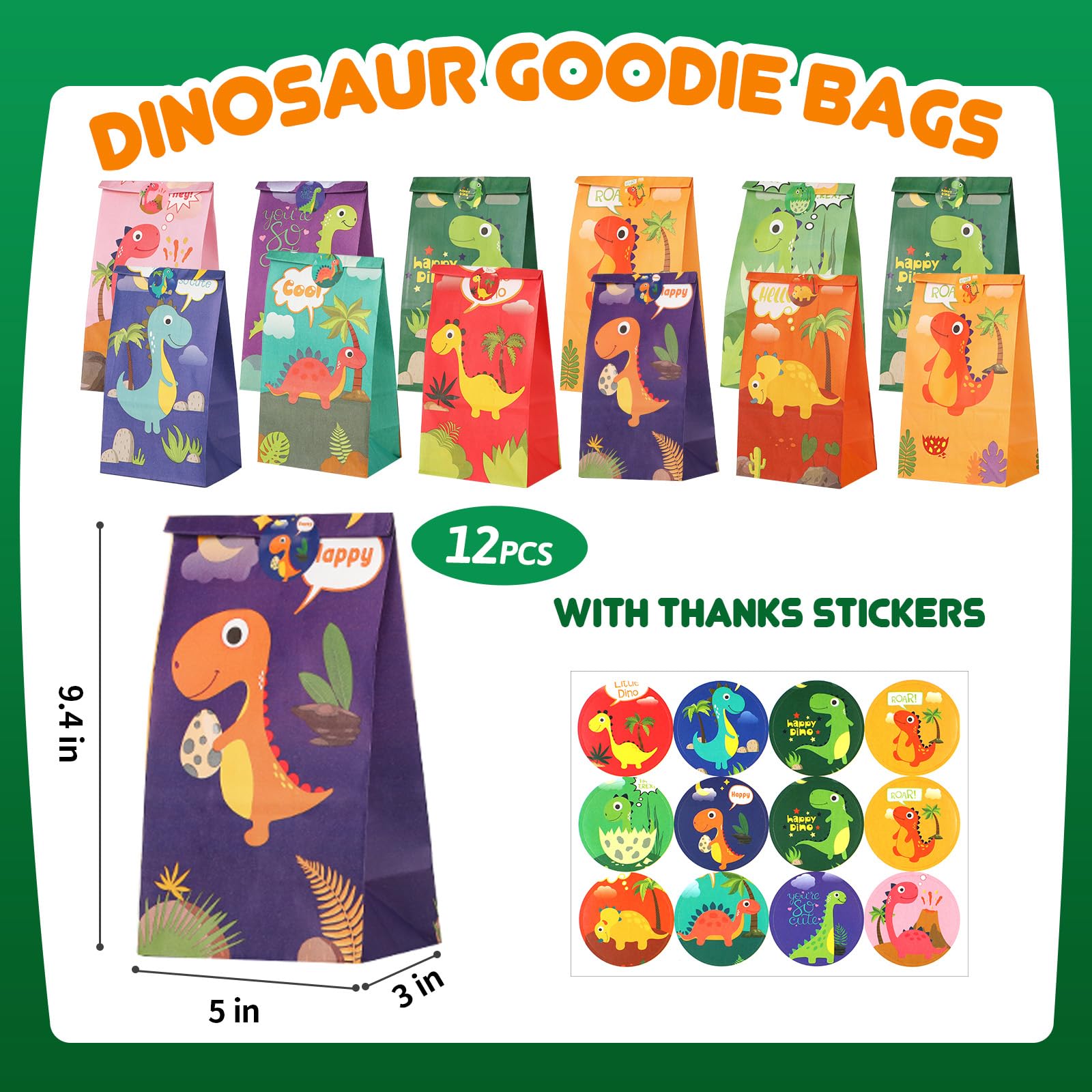 CIRDOTSH CIRDOTSH Dinosaur Party Favors for Kids Birthday Supplies Goodie Bags Toys Gifts Fillers for Boys and Girls Dinosaur Themed Celebration - View 7 of 7