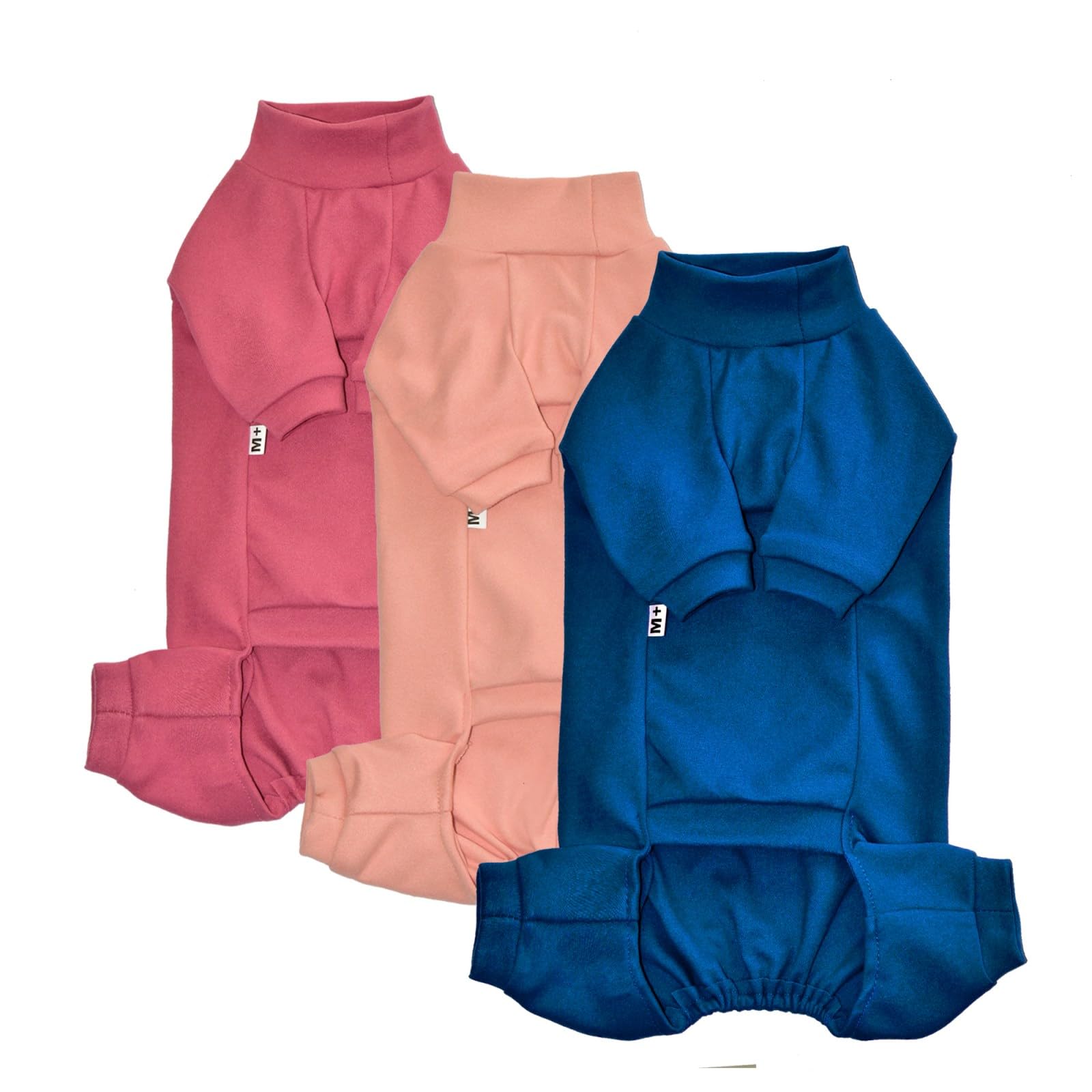 Kitipcoo Sphynx Cat Fleece Pajamas for Hairless Cats Surgery Recovery Suit Blue Medium 5.5 to 7 lbs Comfortable Elastic Pet Clothes - View 2 of 2