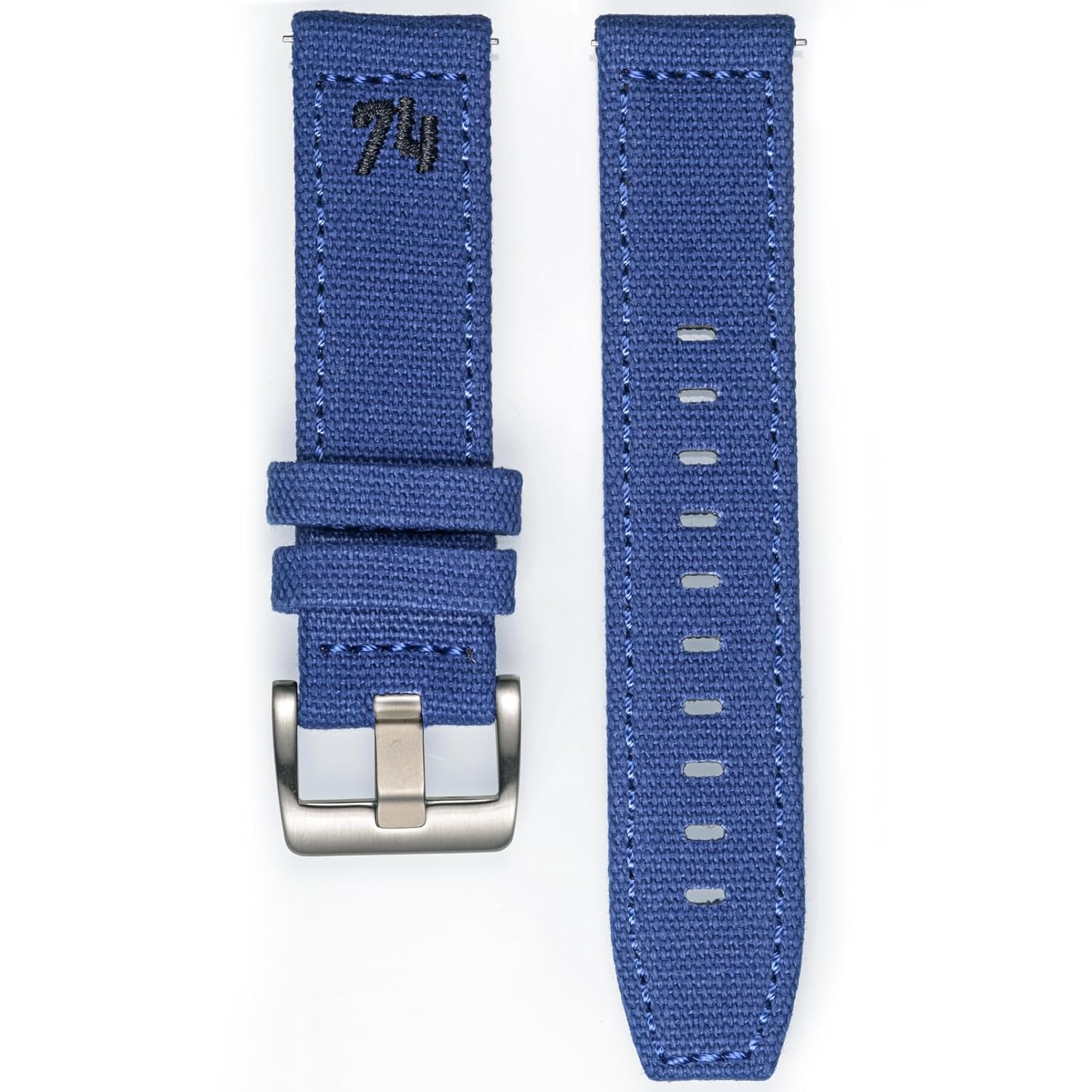 hemsut h Hemsut Canvas Quick Release Watch Band Replacement Straps for Men Women 18mm 20mm 22mm 24mm - View 6 of 7