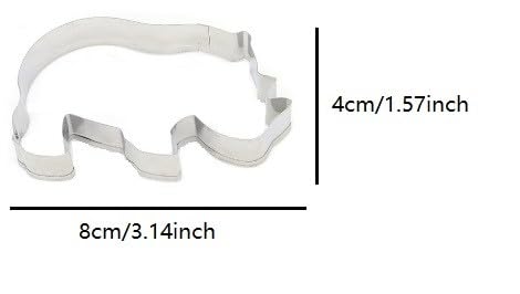ZDYWYZJ ZDYWYZJ Rhinoceros Shaped Cookie Cutter for Fun Baking and Creative Treats - View 2 of 2