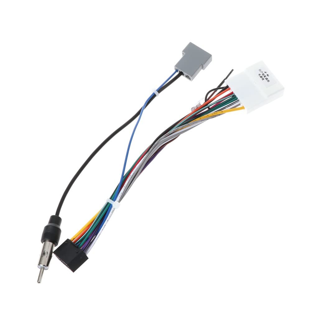 Bestycar 16pin Car Radio Stereo Power Wiring Harness Cable for Nissan Altima Juke Teana Sunny Subaru Forester Aftermarket Android Radio Adapter