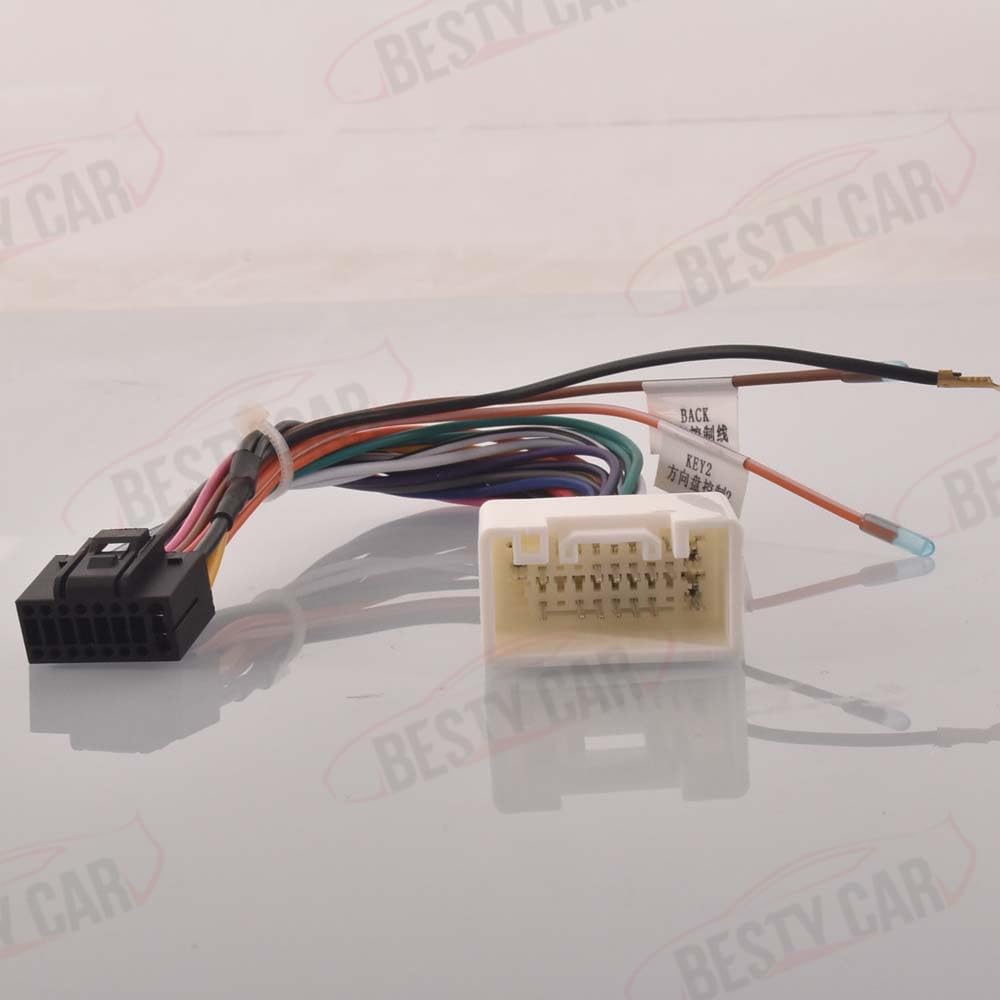 Bestycar 16pin Car Radio Stereo Power Wiring Harness Cable for Mitsubishi Lancer EX ASX 2008 to 2015 Galant Low Trim Level - View 2 of 8