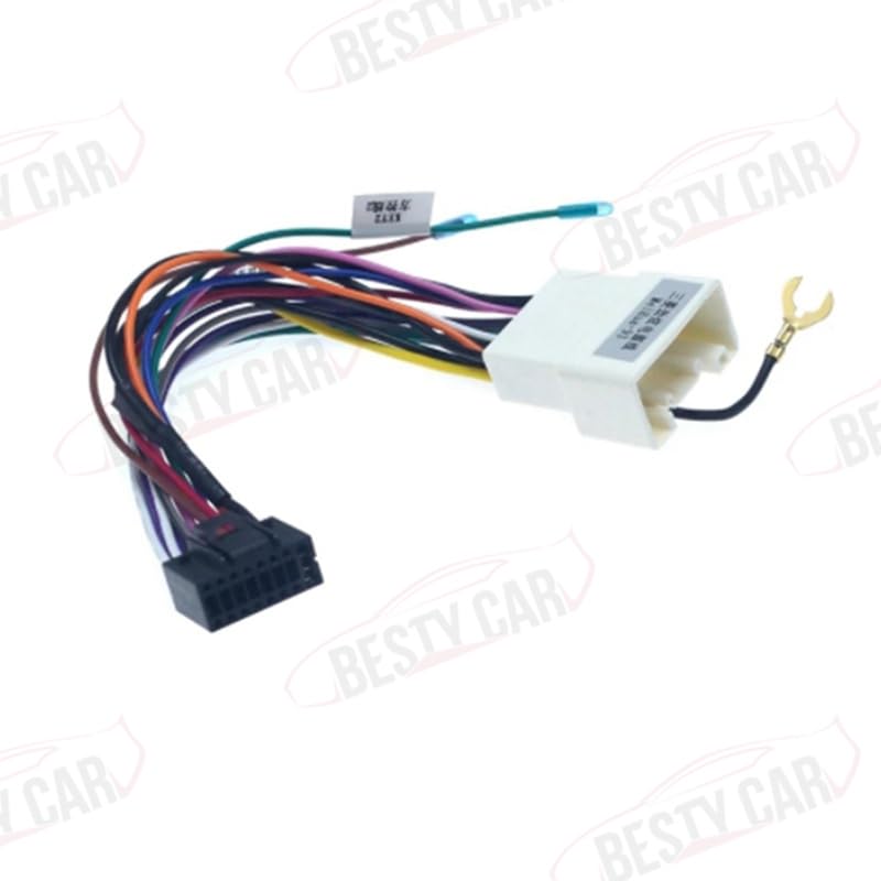 Bestycar 16pin Car Radio Stereo Power Wiring Harness Cable for Mitsubishi Lancer EX ASX 2008 to 2015 Galant Low Trim Level - View 6 of 8