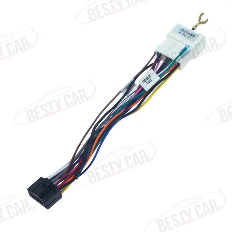 Bestycar 16pin Car Radio Stereo Power Wiring Harness Cable for Mitsubishi Lancer EX ASX 2008 to 2015 Galant Low Trim Level - View 7 of 8