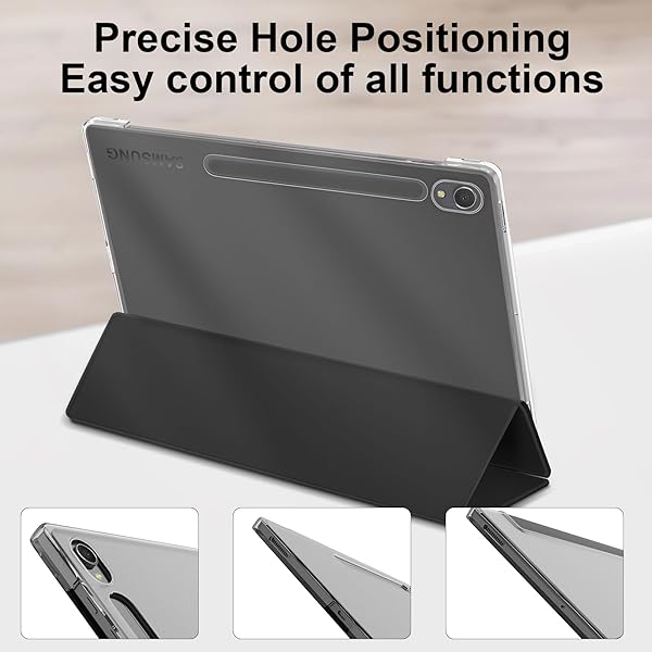 SSS·GRGB SSS GRGB Case for 11 Inch Samsung Galaxy Tab S9 2023 with S Pen Holder Ultralight Shockproof Tri-Fold Stand Auto Wake Sleep Black - View 6 of 8