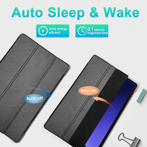 SSS·GRGB SSS GRGB Case for 11 Inch Samsung Galaxy Tab S9 2023 with S Pen Holder Ultralight Shockproof Tri-Fold Stand Auto Wake Sleep Black - View 8 of 8