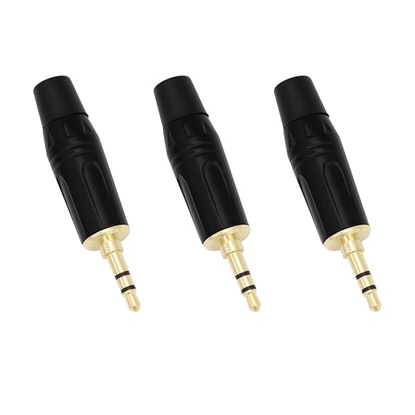 Fancasee Fancasee 3 Pack 3.5mm Stereo Plug Male Solder Adapter Jack for DIY Audio Cable Repair and Replacement - View 3 of 7