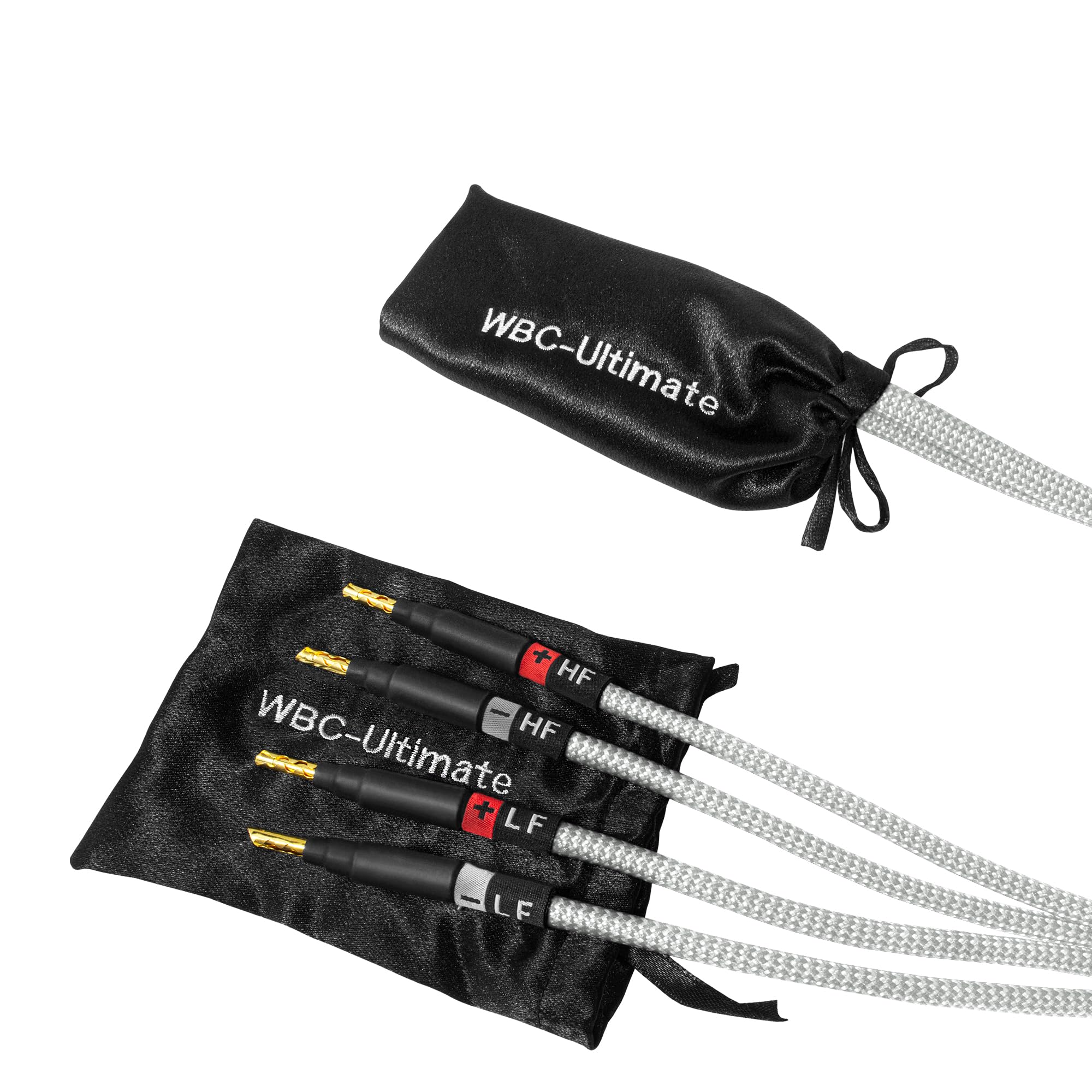 WORLDS BEST CABLES Worlds Best Cables 12 Foot Ultimate 7 AWG Ultra Pure OFC Audiophile Bi Wire Speaker Cable Pair with Eminence Gold Banana Plugs - View 5 of 8