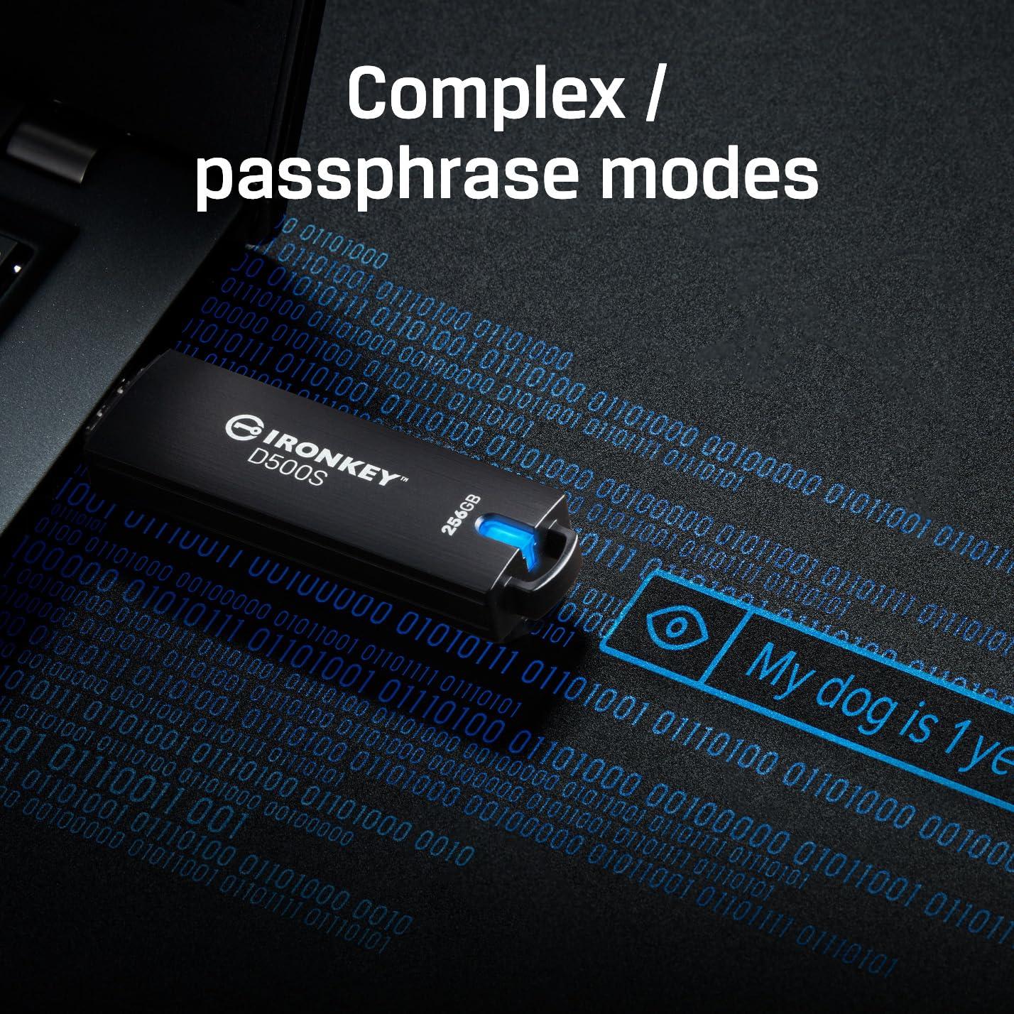 Kingston Kingston Ironkey D500S 512GB Encrypted Flash Drive with Dual Hidden Partition and FIPS 140-3 Level 3 Security Features - View 3 of 9